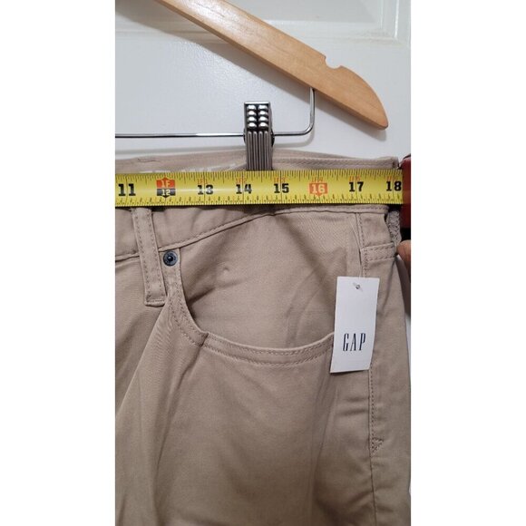 Gap Mens Slim Fit Khaki Pants 36x32 Mid Rise GapFlex Soft Denim Beige - Picture 7 of 11
